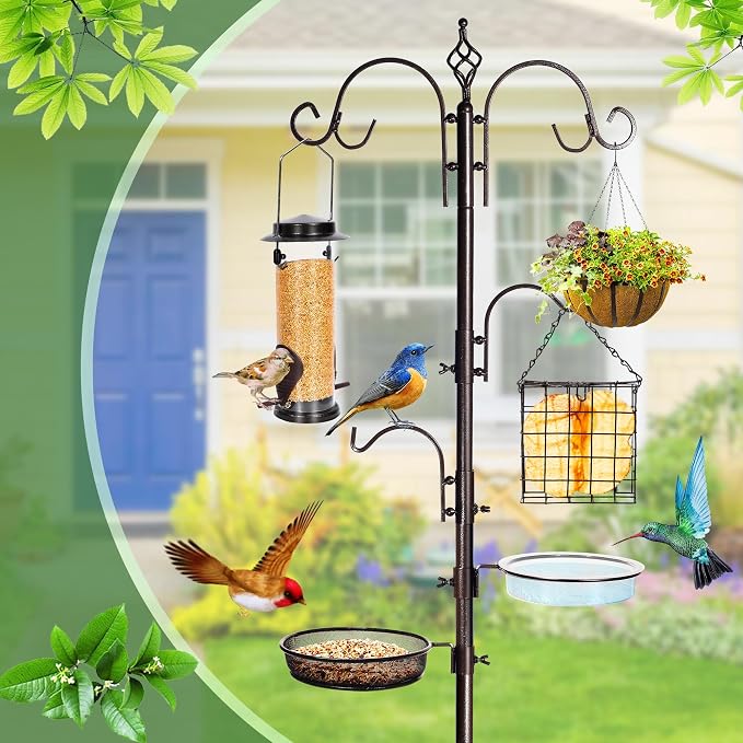 YINGYM Bird Feeding Station Kit, 87 Inches Bird Feeder Pole - Image 4
