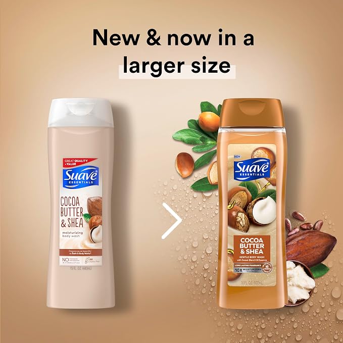 Suave Moisturizing Body Wash, Cocoa Butter and Shea - Image 12