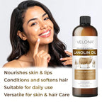 velona Lanolin Oil USP Grade 8 fl oz | 100% Pure and Natural Carrier Oil | - Image 5
