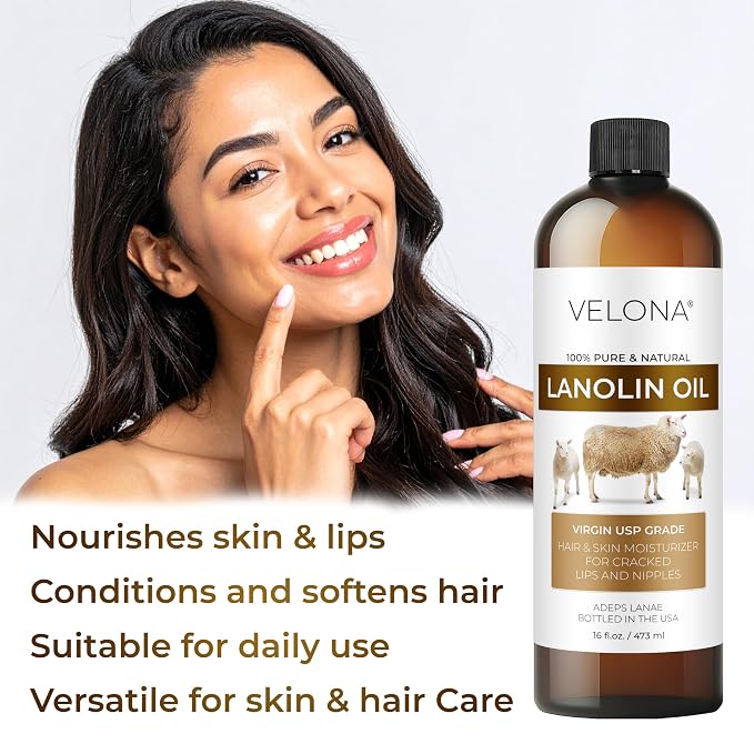 velona Lanolin Oil USP Grade 8 fl oz | 100% Pure and Natural Carrier Oil | - Image 5