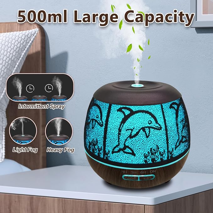 Essential Oil Diffuser for Home, 500ML Aromatherapy Diffusers for Essential - Image 2