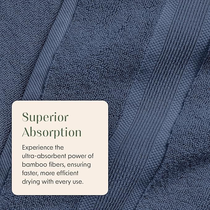 Springtree Home Luxury Viscose from Bamboo Bath Towel Set 6 Piece Set | 35% - Image 5