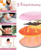 Portable Heating Pad for Cramps Upgraded Cordless Electric Period Heat Pad for - Image 2