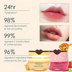8 PCS Bee Lip Balm Honey Pot, Honey Lip Balm Bulk, Moisturising Sleep Lip Mask - Image 2