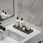 Bathroom Vanity Tray for Countertop Toiletries Perfume Makeup Soap Dispenser - Image 4