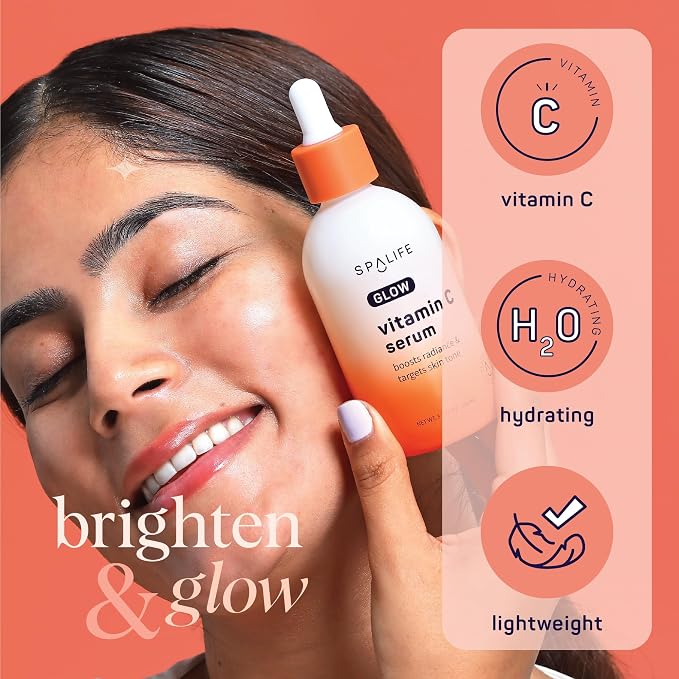 SpaLife Glow Vitamin C Serum for Face | Korean Brightening Face Serum for Dark - Image 6