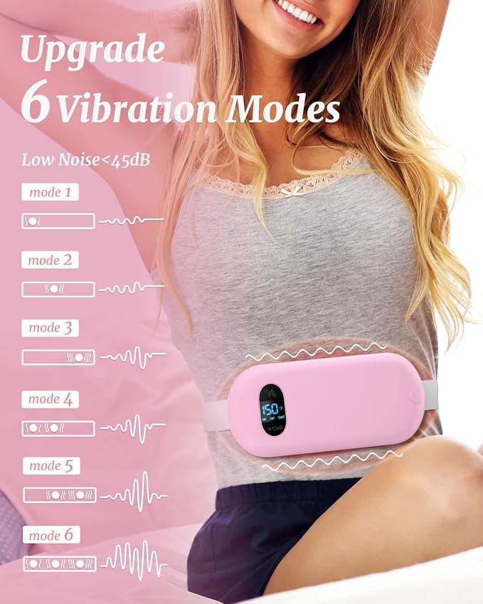 Portable Heating Pad for Cramps Upgraded Cordless Electric Period Heat Pad for - Image 4