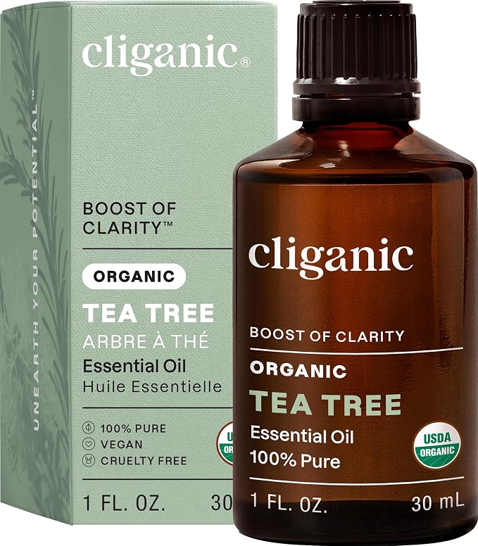 Cliganic Organic Tea Tree Essential Oil, 100% Pure Natural, by Cliganic
