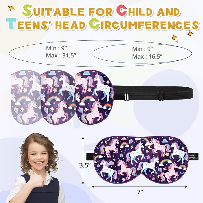 Silk Kids Sleep Mask: 100% Mulberry Silk Eye Mask, Sleeping Masks - Image 6