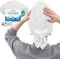 100% Cotton Hair Towel Wrap for Women, Men & Kids – Non-Microfiber 450 GSM by MAAXDRY