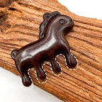 Sandalwood Cute Pony Scalp Massager | Wooden Massage Brush - Image 5
