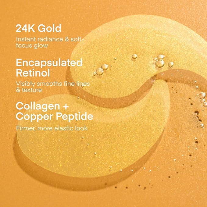 TEREZ & HONOR 24K Gold Retinol Under Eye Patches - Image 2