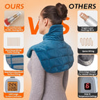 Ambershine 19''x24'' Weighted Neck & Shoulder Heating Pad, 2.5lbs - Image 2