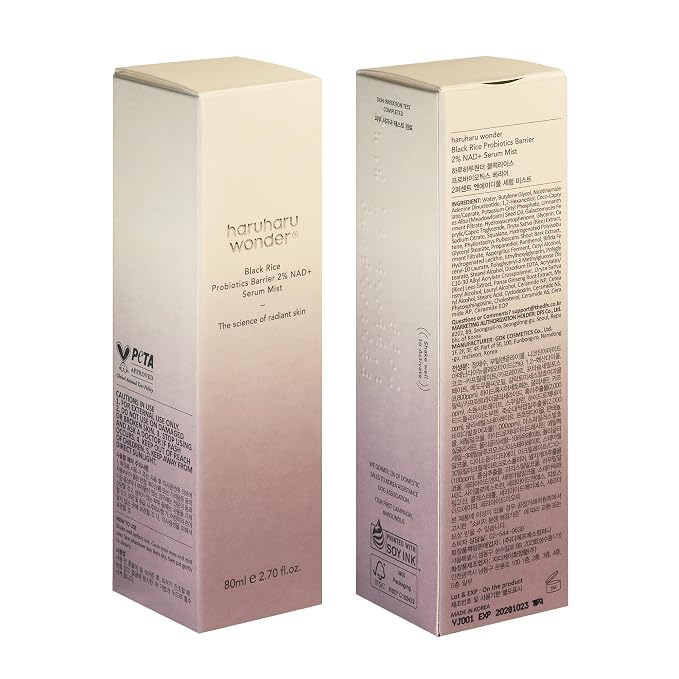 haruharu Wonder Black Rice Probiotics 2% NAD+ Serum Mist, Ultra-Fine Mist - Image 9