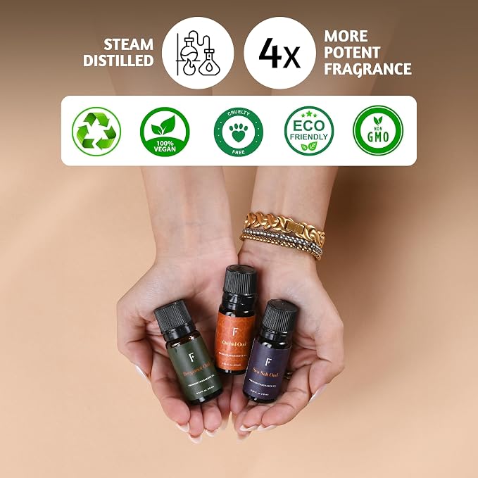 Folkulture Essential Oils Set for Diffuser | Set of 6 Luxury Floral & Oud - Image 8