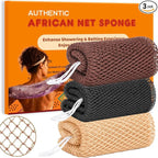 African Net Sponge Authentic, 3 Pieces African Exfoliating Net Sponge Body Back by Unknown