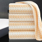 4 Piece Extra Large Bath Towel Set Oversized Bath Sheet 35"x70" Bathroom Towel by MAGGEA