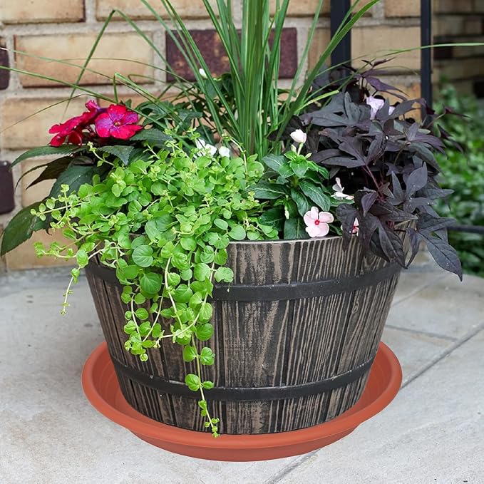 2 Pack of Plant Saucer 12 inch, 12 inch Plastic Plant Drip Trays, Heavy Duty - Image 7