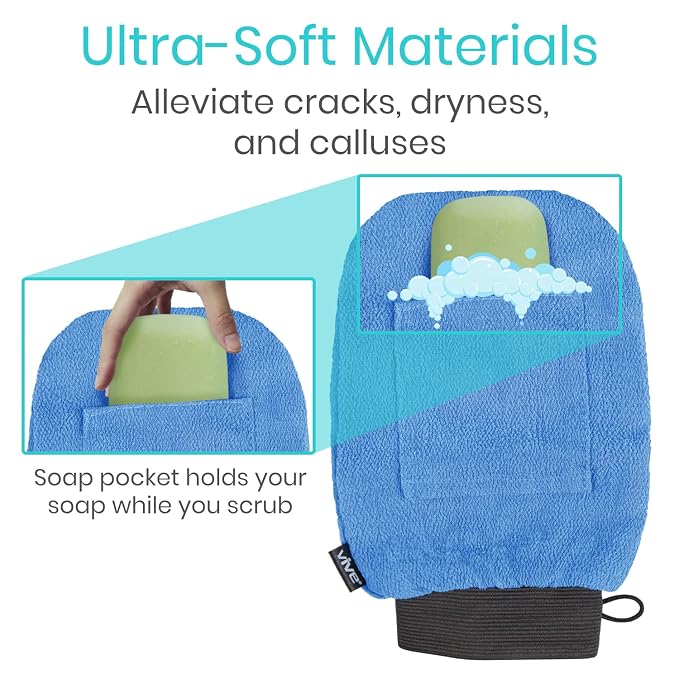 Vive Exfoliating Mitts for Body - Image 3