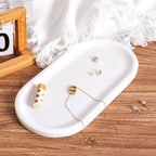 Koville Natural Marble Tray for Bathroom Decor Countertop, Vanity Tray Italy - Image 5