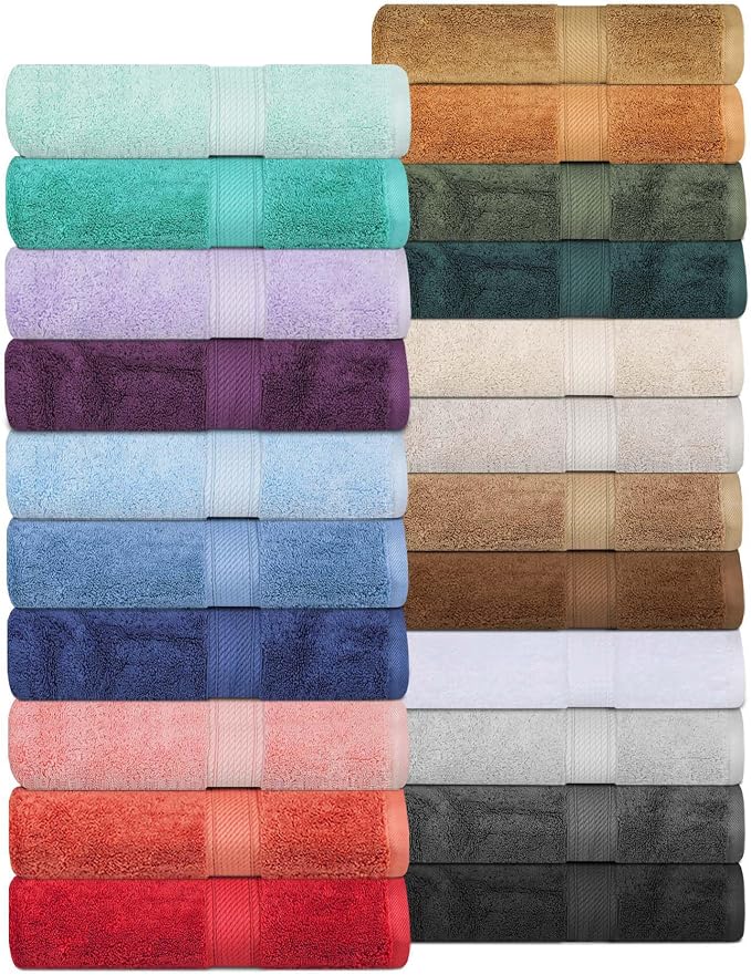 Superior Egyptian Cotton Pile 10 Piece Towel Set, Includes 2 Bath, 4 Hand - Image 8