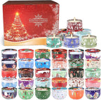 36 Packs Christmas Scented Candles, 2.5oz Smokeless Clean Burning Soy Wax - Image 5
