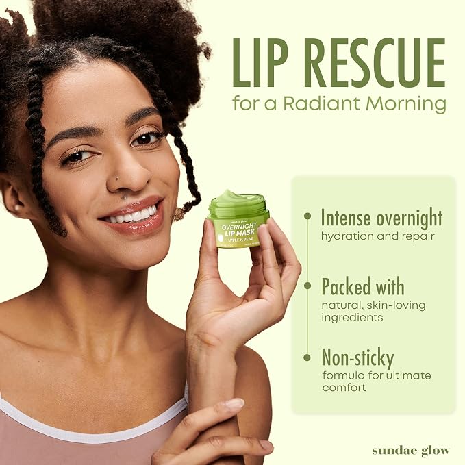 Apple & Pear Lip Mask Overnight Treatment – Dermatologist Tested, Korean Skin - Image 2