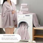 18 Piece Family Bath Towel Set Include 6 Bath Towels, 6 Hand Towels and 6 - Image 2