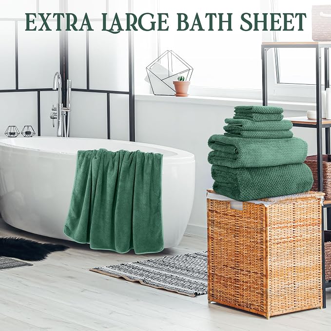 Peryiter Oversized Bath Towels Set of 6 - Image 4