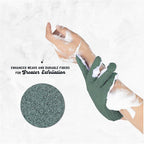 4 Pairs Exfoliating Gloves, 100% Nylon, Dual Texture Body Scrub - Image 3