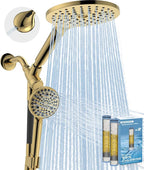 MakeFit Dual Filtered Rain Shower Head Combo, High Pressure Handheld Shower Head by MakeFit
