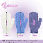 Evridwear Shower Exfoliating Mitts, Deep Cleanse Bathing Scrub Gloves Self Tan - Image 6