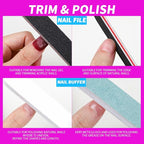 FANDAME Gel Nail Polish Remover Tools Kit, 100ml Nail Polish Remover Bottle - Image 5