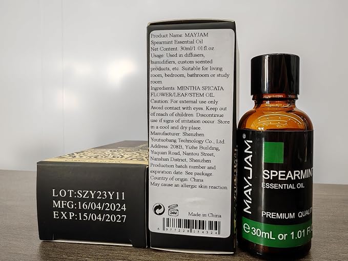 Spearmint Essential Oil 30ML/ 1.01FL.OZ, MAYJAM Pure Spearmint Oil - Image 9