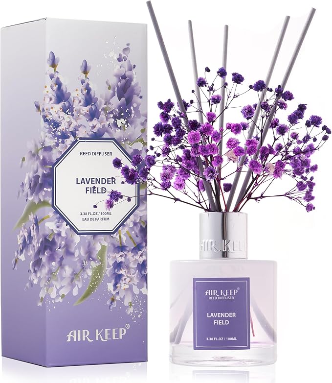 Airkeep Reed Diffuser Set, 3.38 fl oz by Airkeep