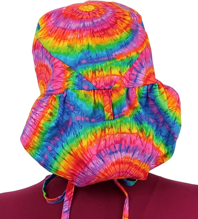 Sparkling EARTH Big Hair Ponytail Classic Surgical Style Scrub Working Cap - Image 3