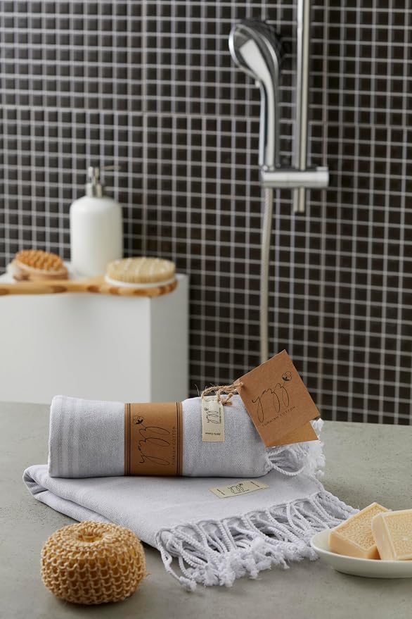 Hand Towels - Set of 2, Turkish Cotton, Decorative Peshtemal Hand Towels - Image 7
