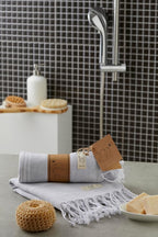 Hand Towels - Set of 2, Turkish Cotton, Decorative Peshtemal Hand Towels - Image 7