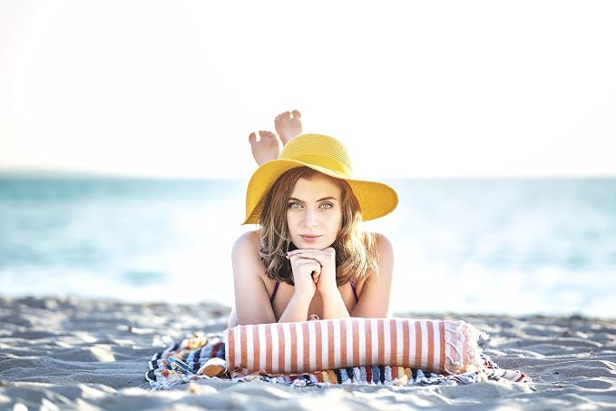 Beach Towel 100% Cotton Turkish Beach Towel Adult 38x70 Inch Pre-washed - Image 5