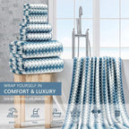 8 Piece Bathroom Towel Set |2 Oversized Bath Towels, 2 Hand Towels, 4 - Image 2