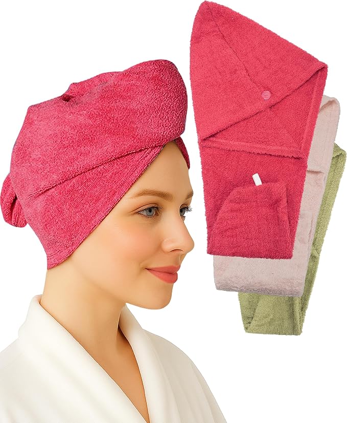 Textila 100% Cotton Hair Wrap Towels by Textila+Stores