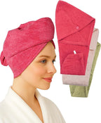Textila 100% Cotton Hair Wrap Towels by Textila+Stores