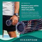 Oceanfoam Ripple Travel Foam Roller Firm Mini Foam Roller - Image 4