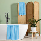 BELZZI Home Ultra Soft 4 Pack Oversized Bath Towel Set 27x54, Cotton Compact - Image 5