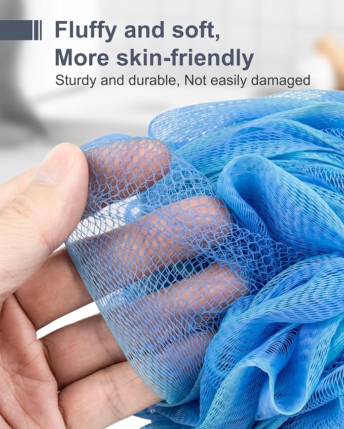 MTDLYICE Loofah Sponge, XXL Large Loofah 100g 4 Pack, Bath Sponge Soft Mesh - Image 8