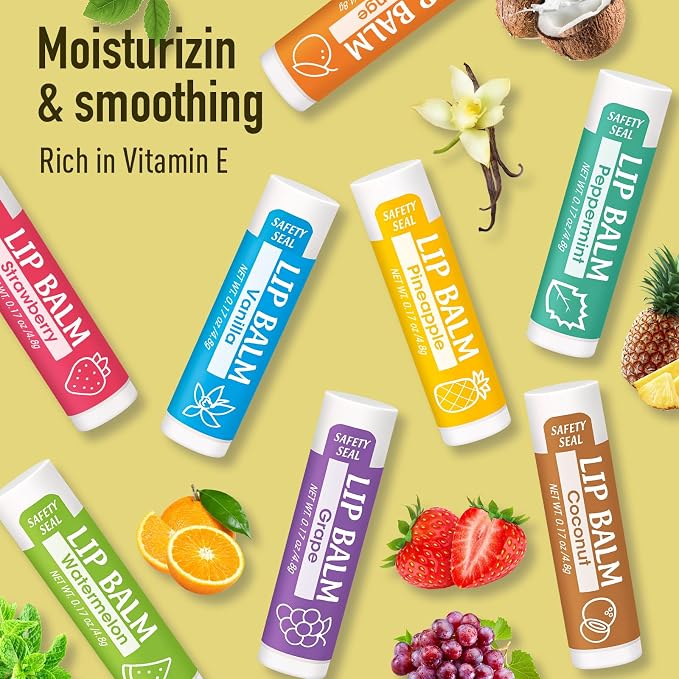 YesBes 16 Pack Lip Balm, Natural Lip Balm Bulk - Image 7
