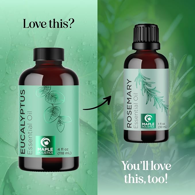 Pure Eucalyptus Essential Oil 4oz Invigorating Home Spa Aromatherapy and - Image 5
