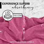 KAHAF COLLECTION 100% Cotton Bath Towels, 24x48 Pack of 6 Towels, Quick Dry - Image 2
