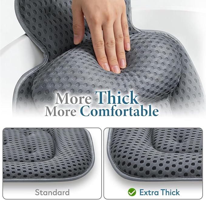 Bath Pillows for Tub, Comfortable Bathtub Cushion for Head and Neck - Image 2