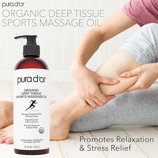 PURA D'OR 16 Oz Organic Deep Tissue Sports Massage - Image 4